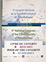 LIVRES DES CONGRES NATIONAUX DE LA SFM - résumés du 4éme Congrès novembre 2006